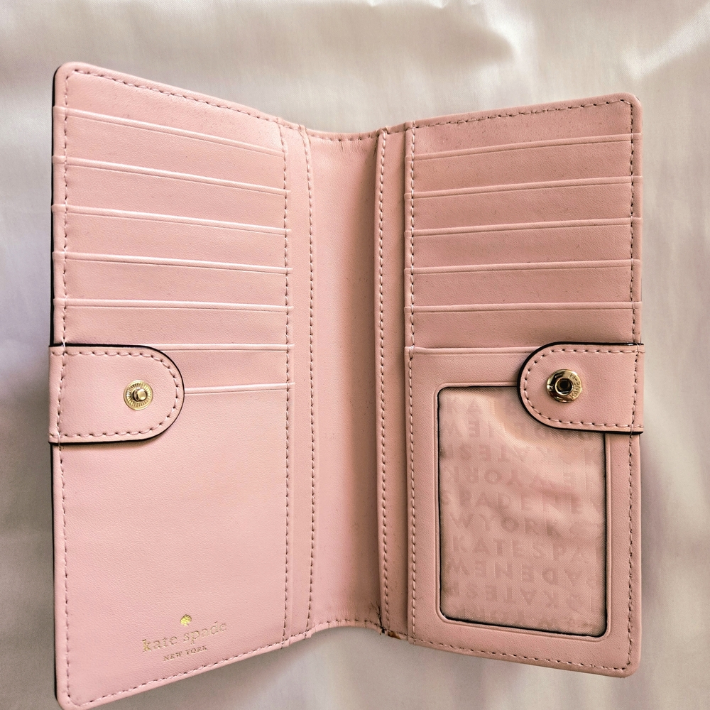 Kate Spade Charlotte Terrace Stacy Bifold Wallet / Fuschia / GUC - Picture 6 of 10